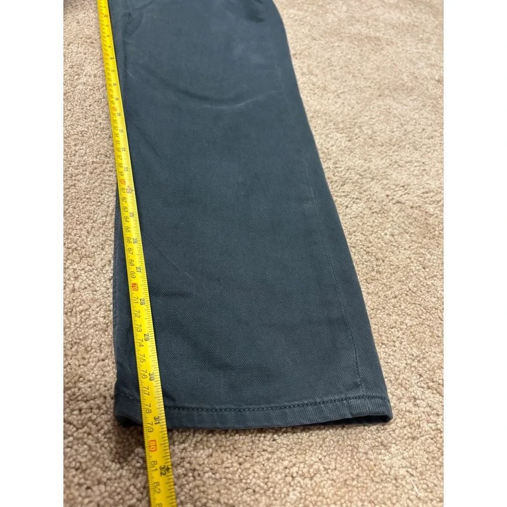 American Eagle Mom Jeans Ne(X)t Level Stretch Green Size‎ 12 X-Long Denim